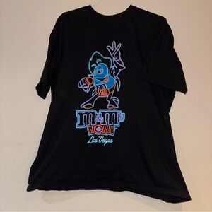 Black M&M's World Las Vegas Graphic Tee